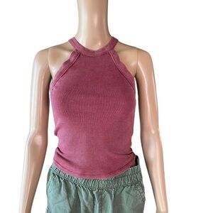American Eagle soft and sexy ribbed tank light plum size XS